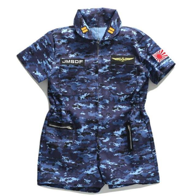 護衛艦かが　乗員カバーオール　つなぎ服　海上自衛隊　パンフレット付き　見学セット 護衛艦かが 乗員カバーオール つなぎ服 海上自衛隊 パンフレット