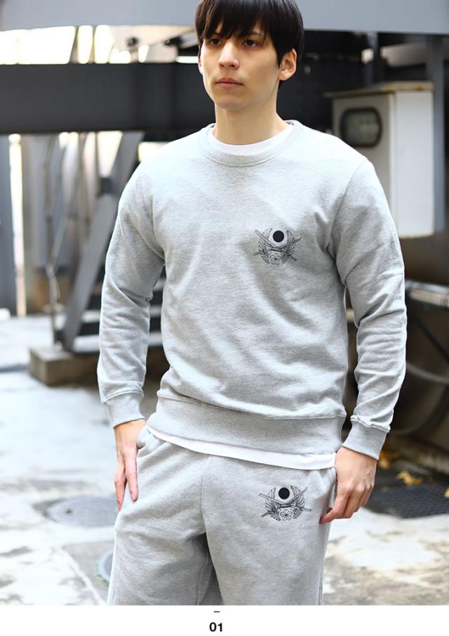 自衛隊 グッズ 桜刀 陸自 公式 セットアップ 上下セットストリート系 トレーナー 長袖 ストリート スウェット スウェットパンツ コットン 綿 グレー 大きいサイズ JT-TL-SW-008-JT-LP-SW-003 自衛隊 グッズ 桜刀 陸自 公式 セットアップ 上下セットストリート系