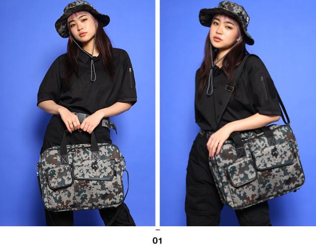 自衛隊 グッズ 空自迷彩 空自 デジタル迷彩 ブリーフケース