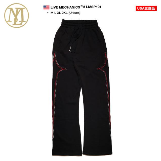 LIVE MECHANICS スウェットパンツ フレアパンツ ベルボトム フレアー