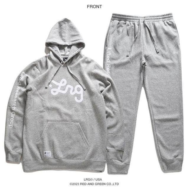 LRG 上下セット 長袖 ブランド メンズ 春秋冬用 グレー/黒 大きい  