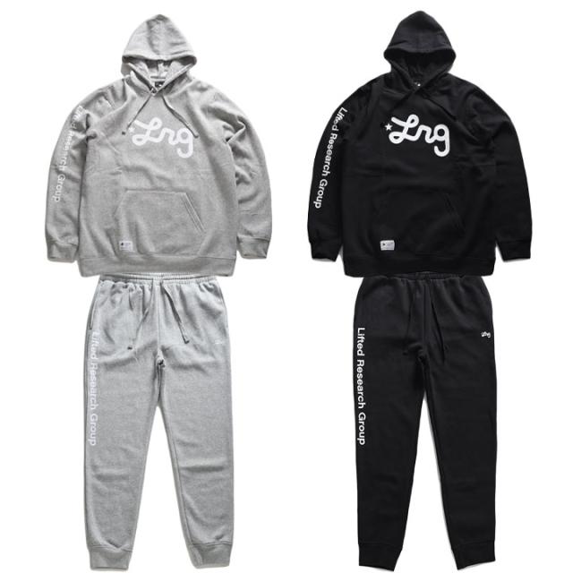 LRG 上下セット 長袖 ブランド メンズ 春秋冬用 グレー/黒 大きい  