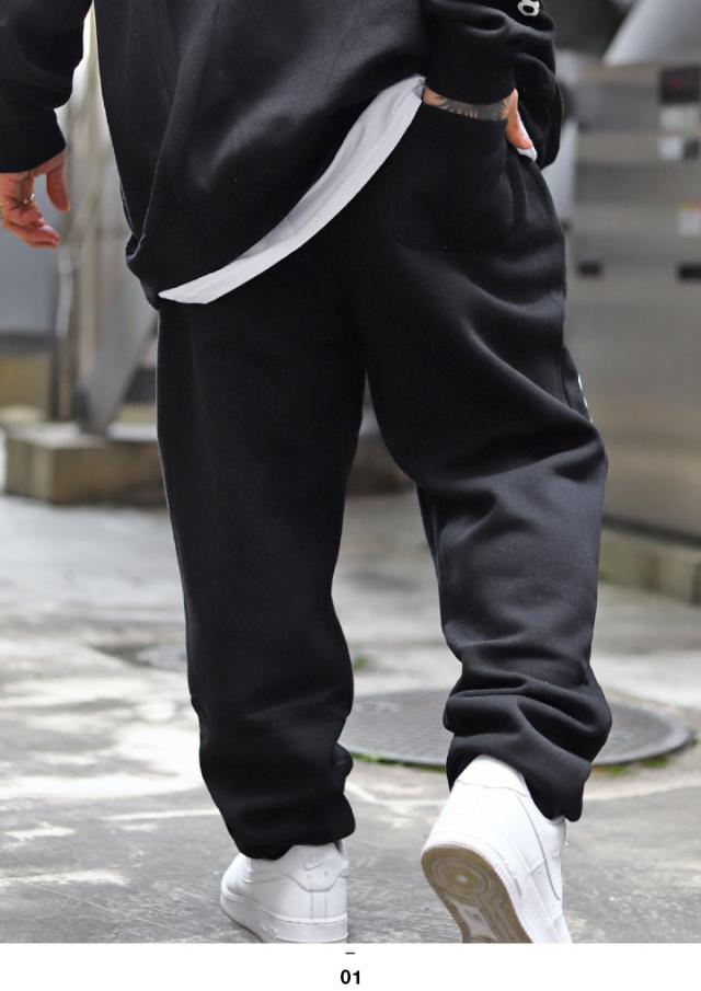 LRG スウェットパンツ 裏起毛 メンズ 春秋冬用 グレー/黒 大きいサイズ