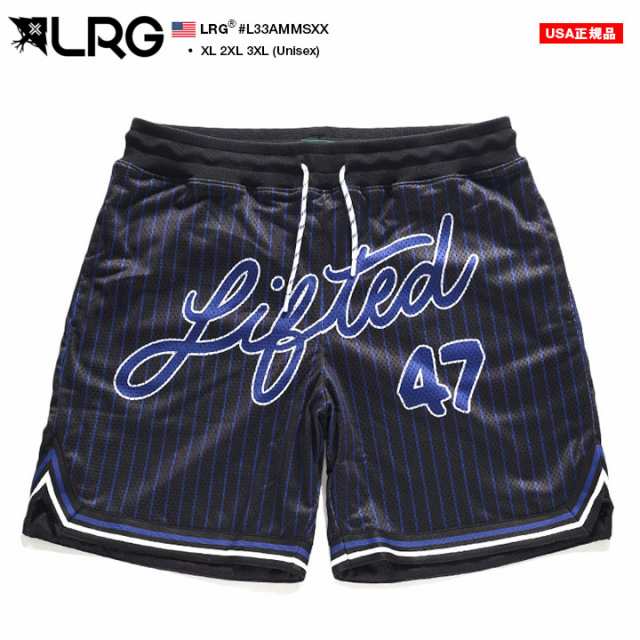 LRG ハーフパンツ バスパン 半ズボン 短パン メンズ 春夏用 黒 大きいサイズ エルアールジー ジャージ パンツ トラックパンツ ショートパ