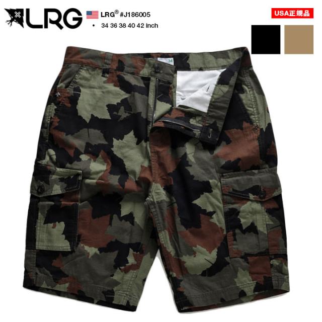 LRG ハーフパンツ メンズ ひざ下 チノパン 全3色 大きいサイズ エルアールジー ショートパンツ ポケット カーゴパンツ ゆったり 太め パンツ おしゃれ かっこいい 無地 迷彩柄 極太 b系 ヒップホップ ファッション ストリート系 ハイ ブランド J186005