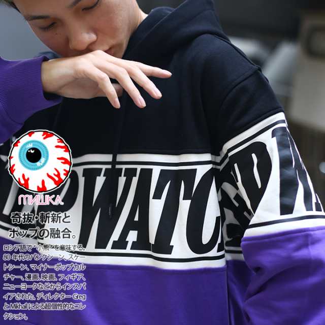 ミシカ Mishka フードパーカー スウェット 長袖 メンズ 紫 黄色 L Xl 2l Ll 大きいサイズ かっこいい おしゃれ 袖ロゴ トリコロール 切替の通販はau Pay マーケット 本格派大人のb系 スポーツ ストリート