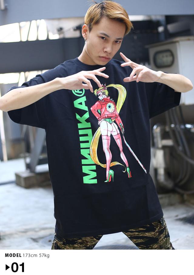 ミシカmishkatシャツ半袖セクシーメンズレディース黒白lxl2lll2xl3lxxl大きいサイズb系ヒップホップストリート系ファッションブランド服の通販はau Pay マーケット 本格派大人のb系 スポーツ ストリート