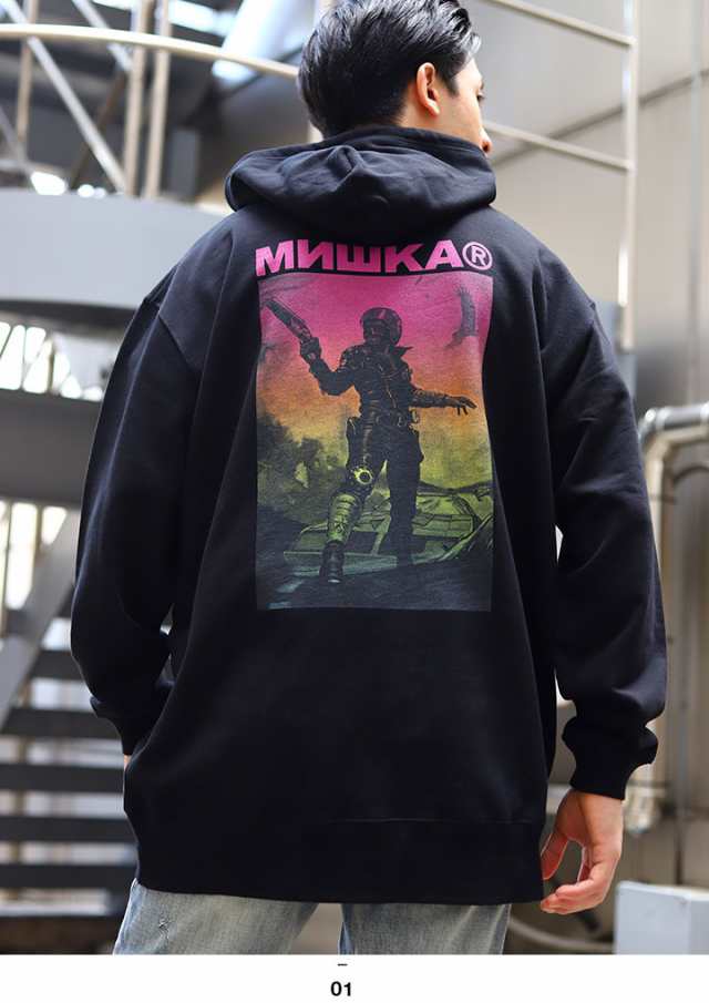 MISHKA パーカー スケボー 長袖 スウェット 裏パイル トップス