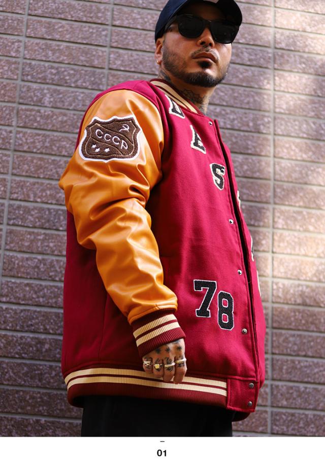 mishka上着 ラスト1点【30%OFF】MISHKA アウター 長袖 スタジャン