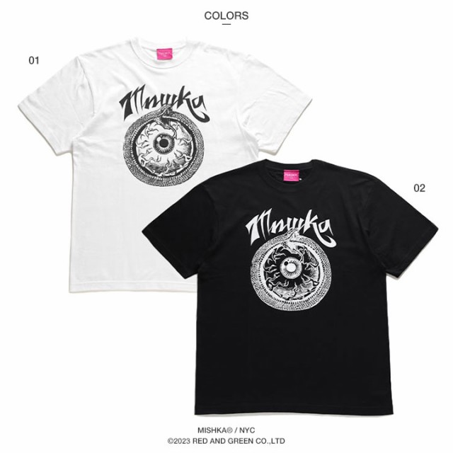 MISHKA Tシャツ 半袖 メンズ 白 黒 大きいサイズ ミシカ