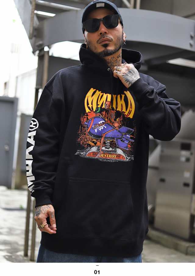 500円OFFクーポン】MISHKA パーカー ブランド スケボー フーディ 長袖