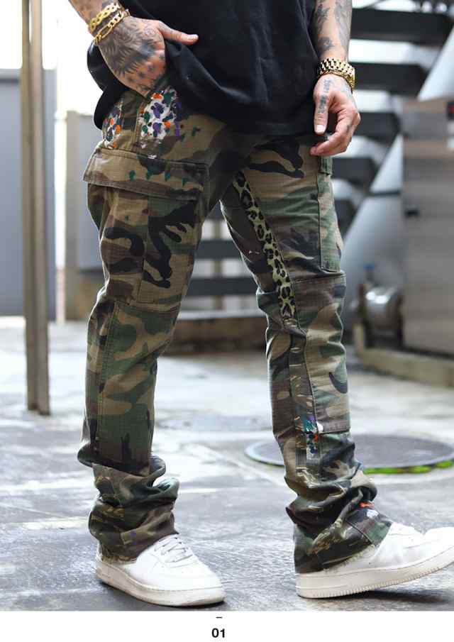 mnml カーゴパンツ 迷彩 camo ミニマル