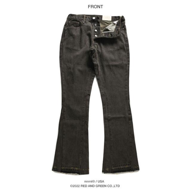 mnml デニム ジーンズ メンズ グレー 大きいサイズ ミニマル ジーパン  