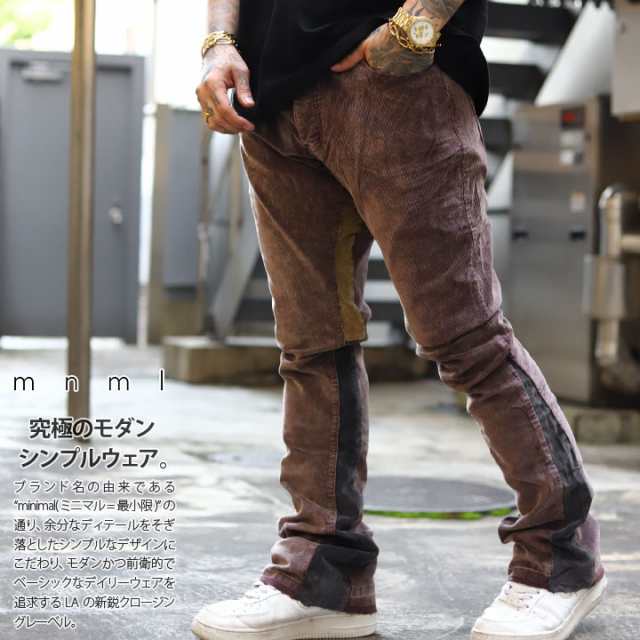 最新 mnml B355 Denim 希少カラーリング!! フレアデニムパンツ - 29 メンズ