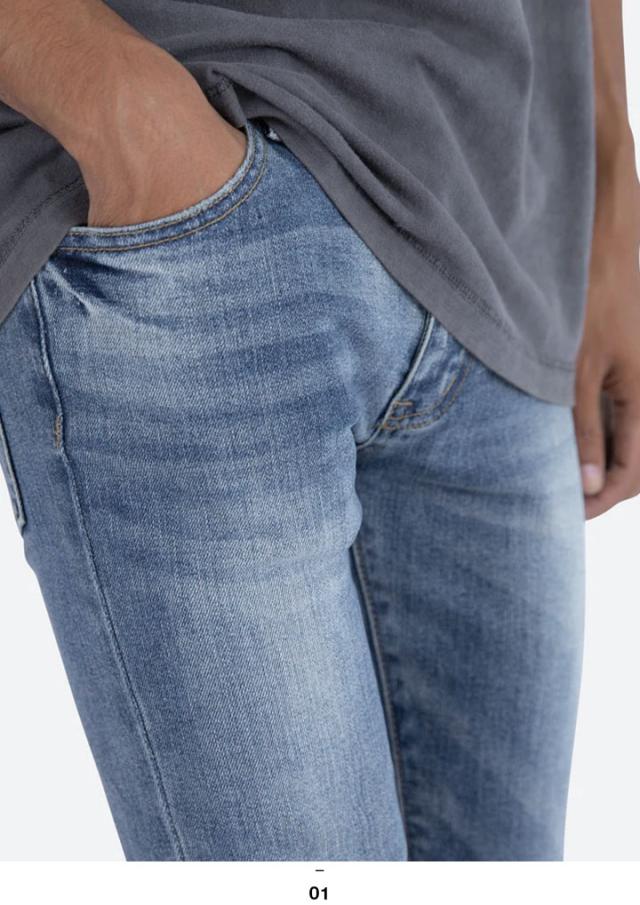 mnml デニム ジーンズ メンズ インディゴブルー 大きいサイズ ミニマル ジーパン Gパン パンツ スキニー スリム ストレッチ おしゃれ 無地 シンプル 細い 細身 b系 ヒップホップ ファッション ストリート系 ハイ ブランド 新作 23ML-SP250D_6
