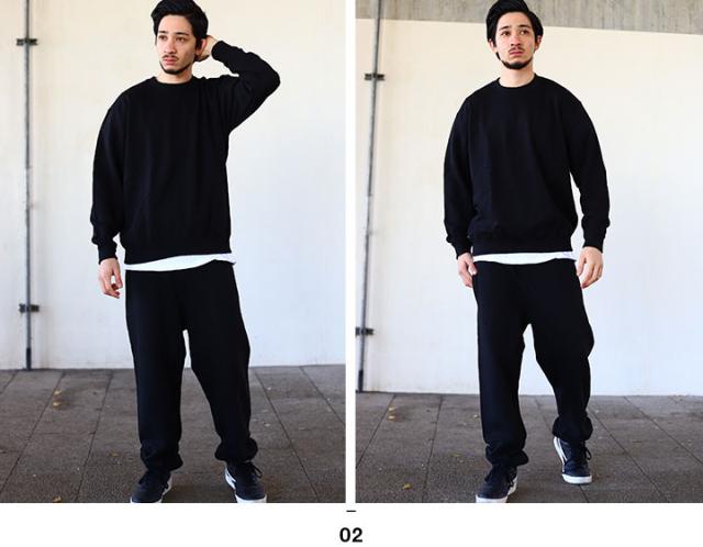 ベーシックアイテム セットアップ 長袖 無地 スウェット ストリート系