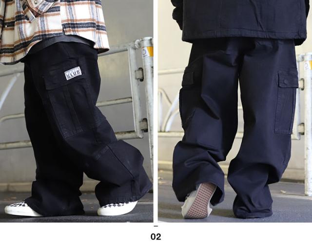 PRO CLUB カーゴパンツ デニム ヴィンテージ風 無地 Gパン ジーンズ ダボダボ メンズ 春夏秋冬用 全2色 大きいサイズ プロクラブ USA 太め ジーパン ミリタリーパンツ 大人 ビッグシルエット b系 ヒップホップ ファッション ストリート系 ブランド 2025秋冬 新作 32PC0606_6