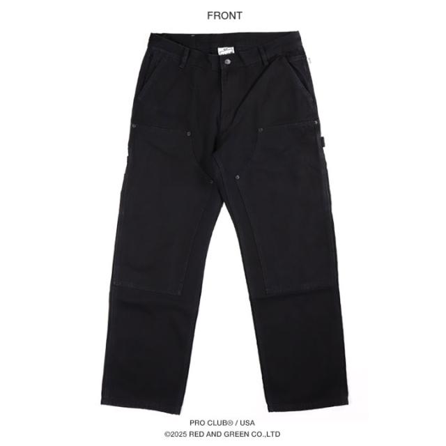PRO CLUB デニム ジーンズ ペインターパンツ 作業着 無地 ワーク USA規格 厚手 ダックパンツ メンズ 春夏秋冬用 黒 大きいサイズ プロクラブ ジーパン Gパン 太め バギーパンツ ダボダボ 極太 b系 ヒップホップ ファッション ストリート系 ブランド 2026春夏 新作 44PC0504_9