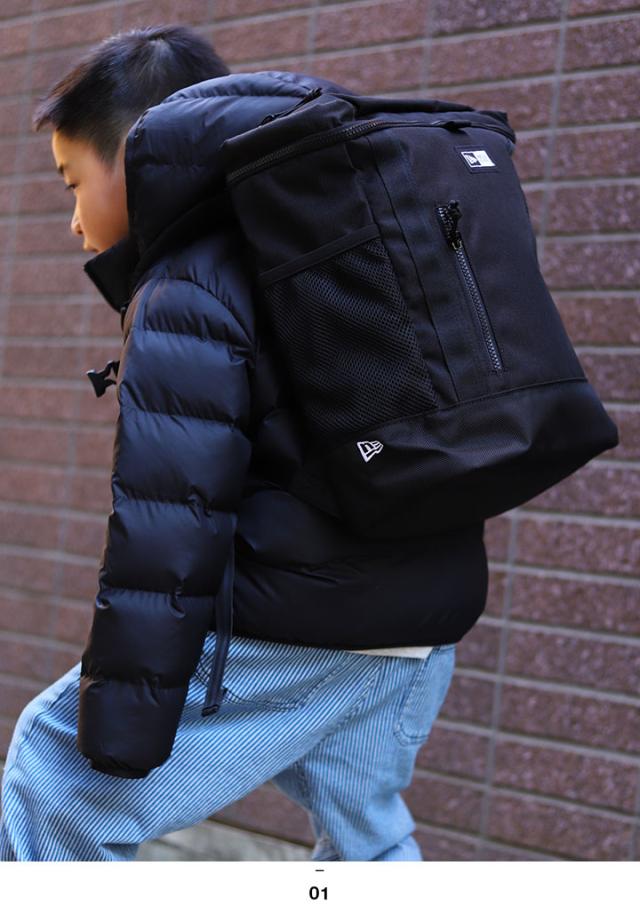 NEWERA バッグ キッズ 春夏秋冬用 黒 ロゴ 通学 通園 レジャー アウトドア スポーツ リュック バックパック BAG リュックサック 男の子 女の子 子供用 おしゃれ かっこいい シンプル b系 ヒップホップ ファッション ストリート系 ブランド 2025春夏 新作 14521295_5