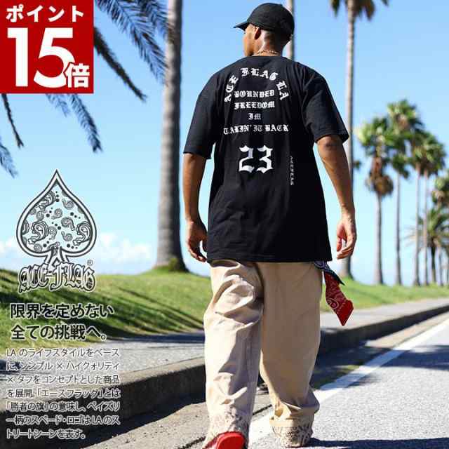 ポイント15倍】ACE FLAG 上下セット 半袖 Tシャツ チノパン ロング