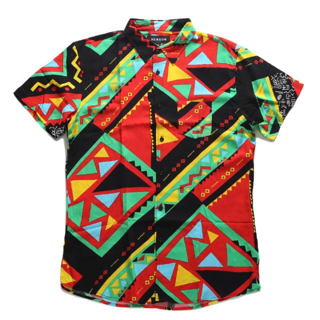 マラソン連動特価5 27迄 Reason半袖シャツメンズレディース春夏用黒大きいサイズビッグシルエットリーズンシャツ半袖柄シャツアロハシの通販はau Pay マーケット 本格派大人のb系 スポーツ ストリート