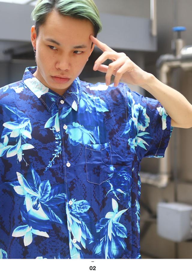 最安値挑戦 Reason 半袖シャツ メンズ レディース 春夏用 黒 大きいサイズ リーズン シャツ 半袖 柄シャツ アロハシャツ おしゃれ かっこいい タイダ 値引きする Syber Technology Com