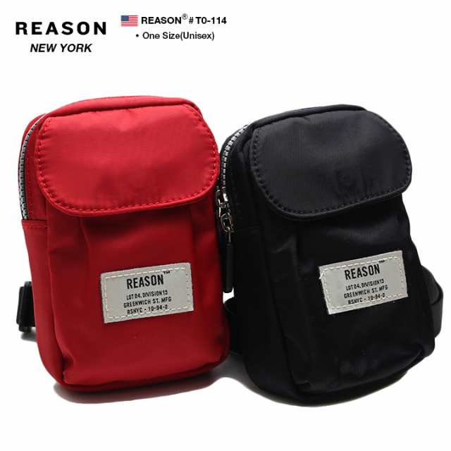 リーズン Reason ショルダーバッグ Bag メンズ レディース 赤 黒 男女兼用 B系 ヒップホップ ストリート系 ファッション ブランド かっこの通販はau Pay マーケット 本格派大人のb系 スポーツ ストリート