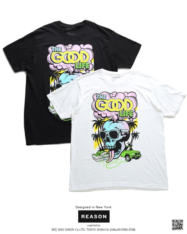 Reasontシャツ半袖メンズレディース春夏用黒 白大きいサイズビッグシルエットリーズンおしゃれかっこいいスカルドル柄アメコミアニメ漫画の通販はau Pay マーケット 本格派大人のb系 スポーツ ストリート