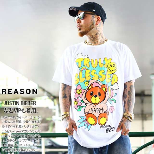 半額 Reason Tシャツ 半袖 メンズ 春夏用 白 ホワイト 大きいサイズ リーズン おしゃれ かっこいい シンプル イラスト カートゥーン の通販はau Pay マーケット 本格派大人のb系 Xl 零 Zero