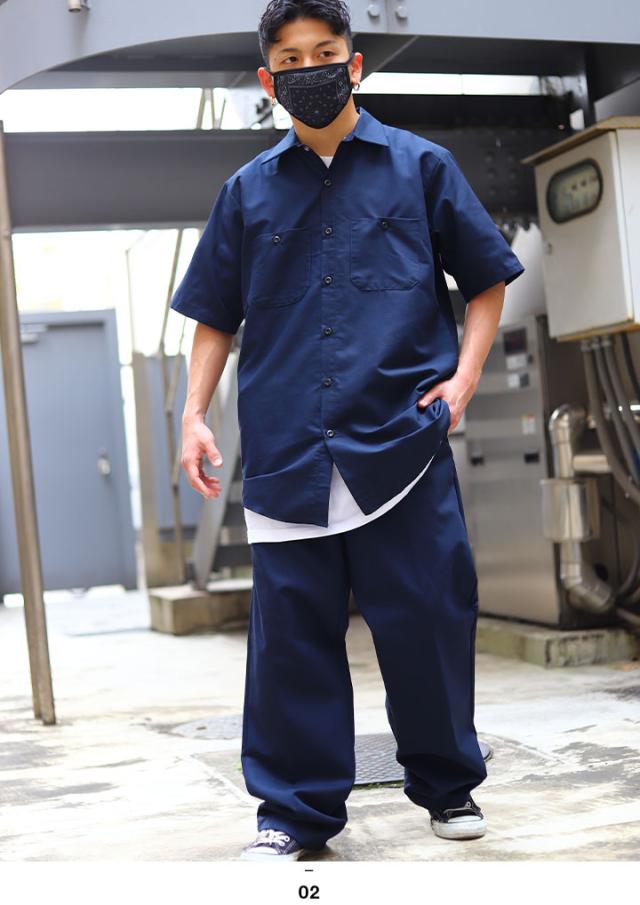 Red Kap セットアップ 半袖 メンズ レディース 夏用 グレー 紺 黒