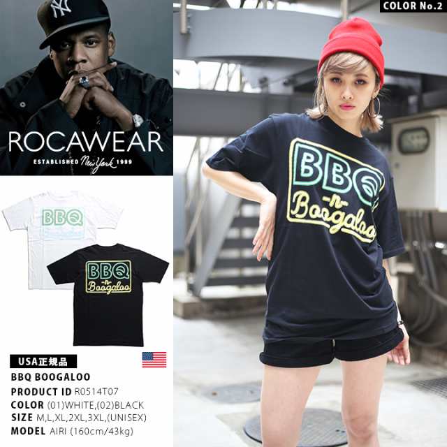 ROCAWEAR Tシャツ 半袖 メンズ レディース 男女兼用 白 Mサイズ