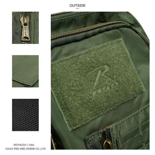 ROTHCO ボディバッグ 斜め掛け メンズ レディース オリーブ 黒 紺 グレー ロスコ ワンショルダー BAG バッグ 斜めがけ ミニ 小型 ワンショルダーバッグ 軽量 旅行 MA-1 ナイロン スマホショルダー ショルダーバッグ アーミー ミリタリー ブランド 新作 45080_14