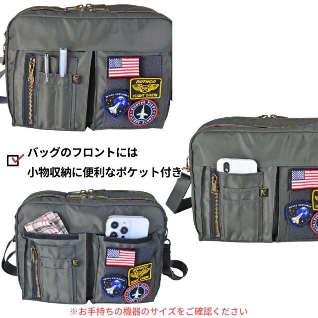 ROTHCO ロスコ ショルダーバッグ 斜め掛け メンズ レディース オリーブ 黒 紺 グレー ミニショルダーバッグ バッグ BAG 小さめ ミニ 小型 軽量 MA-1 ナイロン 撥水 スマホポーチ スマホショルダー ペンポケット バッグインバッグ アーミー ブランド 新作 45081 ROTHCO ロスコ ショルダーバッグ 斜め掛け メンズ レディース オリーブ