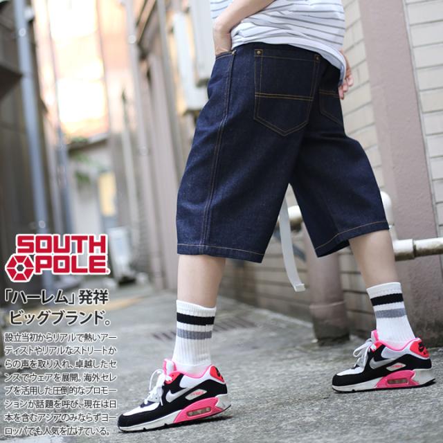 SOUTH POLE ハーフパンツ デニム メンズ レディース 春夏用