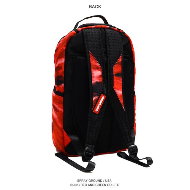 SPRAYGROUND 赤黒迷彩リュック バックパック プリント バックパック SKULLBDESTROYER