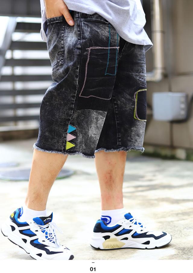 ステイプル Staple ハーフパンツ デニム ジーンズ ジーパン Gパン ショーツ 半ズボン メンズ レディース 男女兼用 黒 かっこいい おしゃの通販はau Pay マーケット 本格派大人のb系 スポーツ ストリート