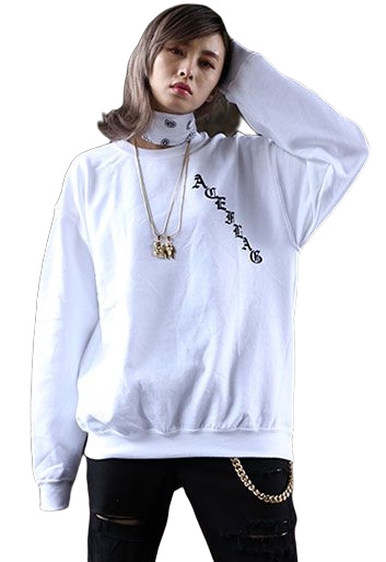 Ace Flag ストリート系 トレーナー 長袖 スウェット 裏起毛 メンズ レディース 春秋冬用 黒 白 ブラック ホワイト 大きいサイズ エースフの通販はau Pay マーケット 本格派大人のb系 Xl 零 Zero