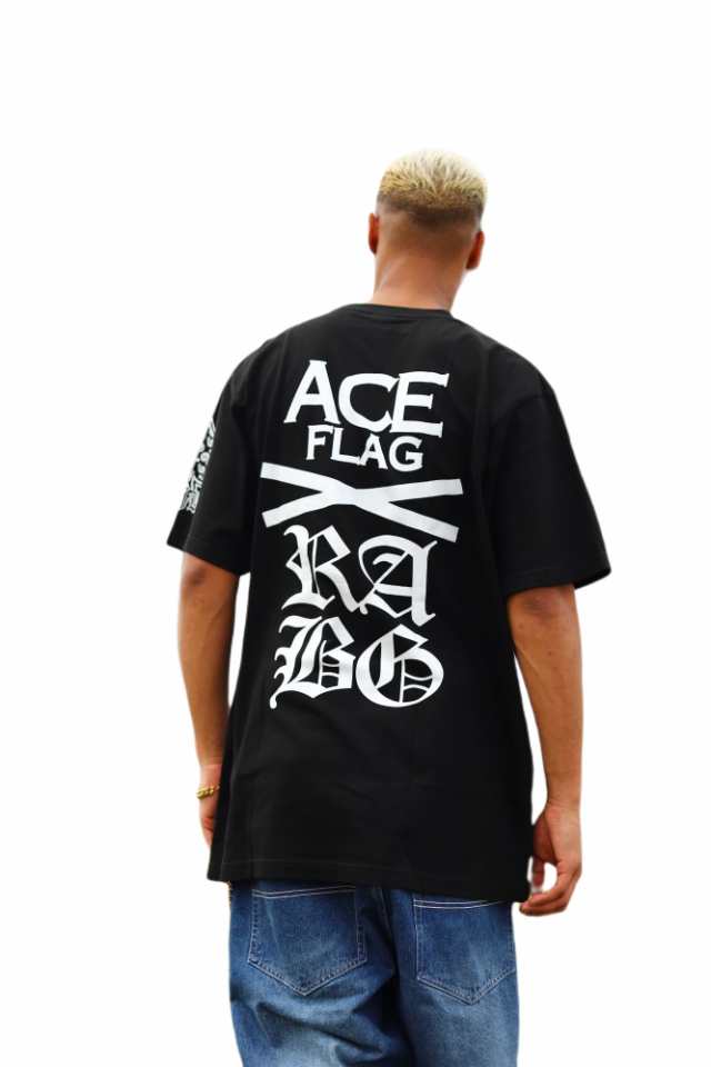 Ace Flag Tシャツ 半袖 メンズ レディース 春夏用 白 黒 大きいサイズ ビッグシルエット エースフラッグ おしゃれ かっこいい 袖ロゴ 国の通販はau Pay マーケット 本格派大人のb系 Xl 零 Zero