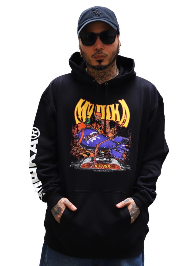 残り僅か】 MISHKA パーカー ブランド スケボー フーディ 長袖