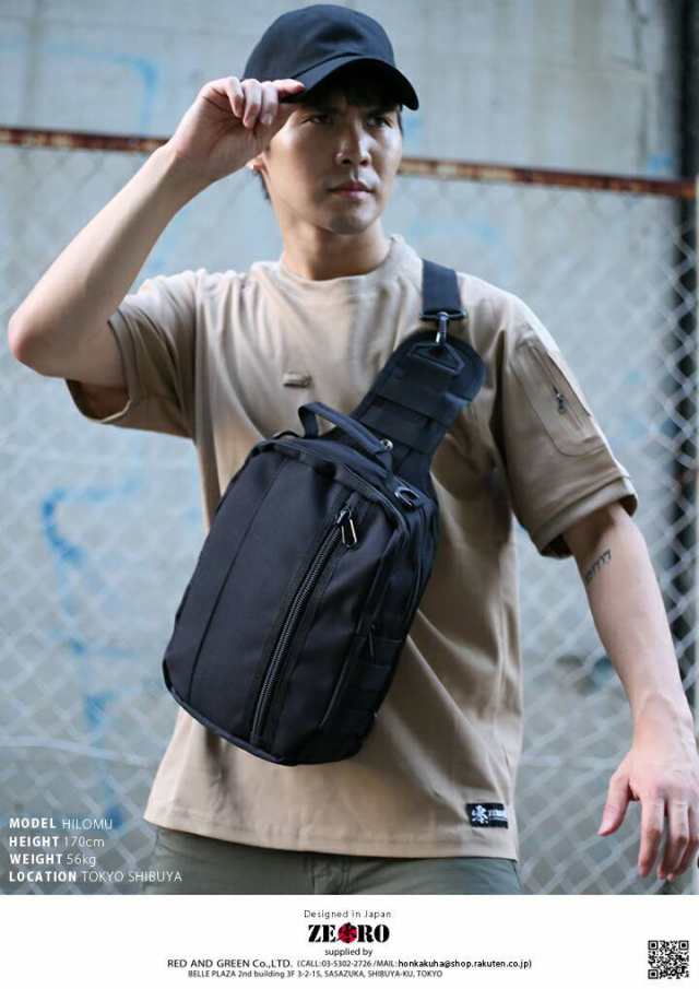 印象のデザイン バッグ ボディバッグ BAG スマホショルダー ワンショルダー 個人装備