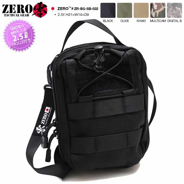 迷彩 バッグ 零 ZERO ミニ ショルダーバッグ MOLLE対応サコッシュ ポーチ 黒 オリーブ カーキ OD色 マルチカム デジカモ スマートホン  ケの通販はau PAY マーケット 本格派大人のB系 XL  零 ZERO au PAY マーケット－通販サイト