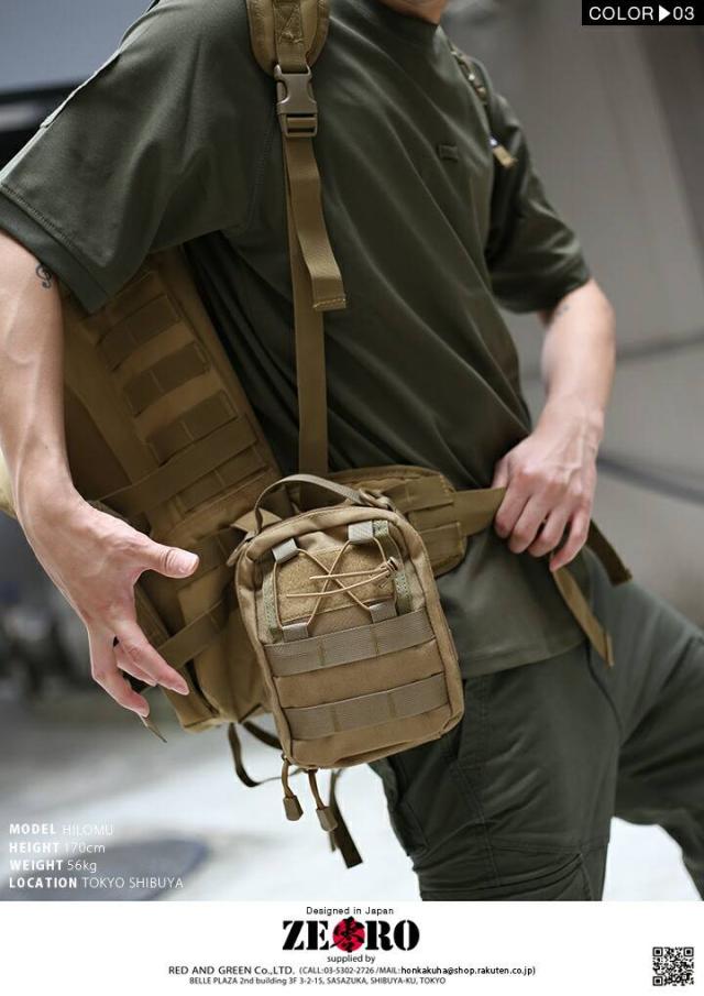 迷彩 バッグ 零 ZERO ミニ ショルダーバッグ MOLLE対応