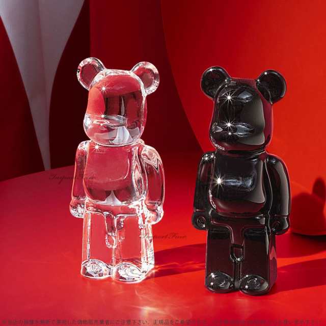 バカラ ベアブリック クリスタル くま 熊 BE@RBRICK ブラック Baccarat Crystal Be@rbrick Black  2814153 置物 ギフト プレゼント ｜au PAY マーケット