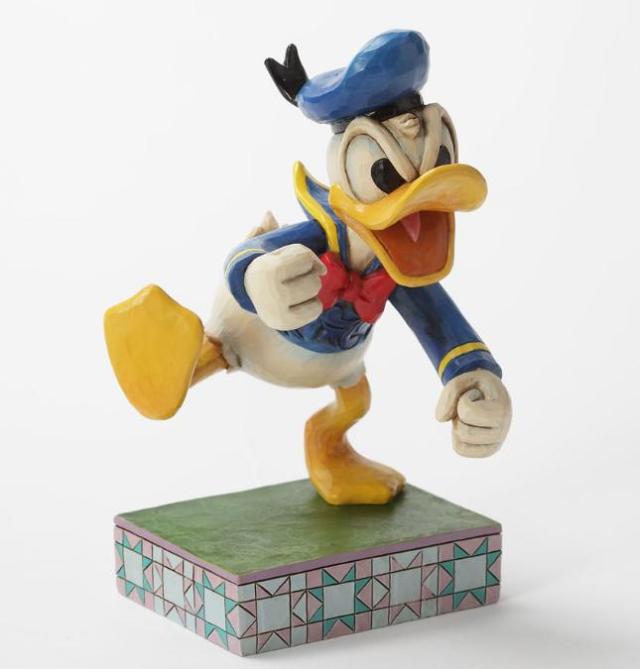 ジムショア ドナルドダック 怒りっぽい鳥 ミッキーの仲間たち ディズニー Fowl Temper Donald Duck Personality Pose Figurine Jの通販はau Pay マーケット Import Fan