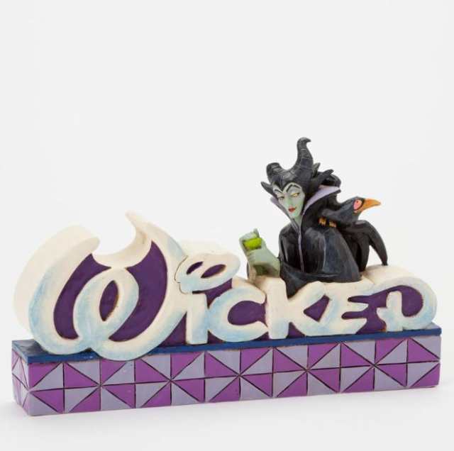 魅力の ディズニー 眠れる森の美女 邪悪な マレフィセントとカラス ジムショア Wicked Shore Jim Figurine Word Wicked Maleficent その他