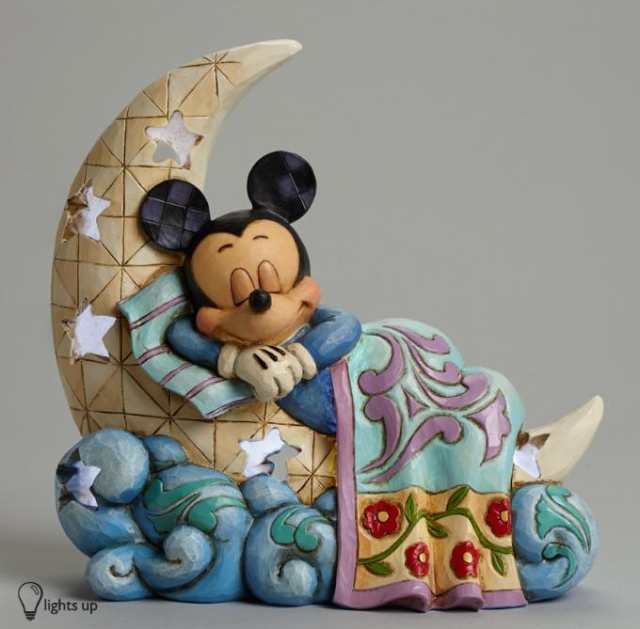 ジムショア ミッキーマウス 月の上 おやすみ ディズニー Sleep Tight Little One Mickey On The Moon Nightlight Figurine Jimshの通販はau Pay マーケット Import Fan