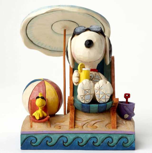 ジムショア スヌーピーとウッドストック 浜辺 ビーチ仲間 Beach Buddies Snoopy And Woodstock At Beach Figurine Jimshore の通販はau Pay マーケット Import Fan