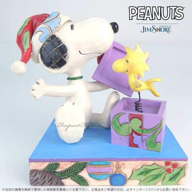 ジムショア スヌーピーとウッドストックのクリスマスサプライズ 4053696 Snoopy And Woodstock Christmas Surprise Figurine Jimshore の通販はau Wowma Import Fan