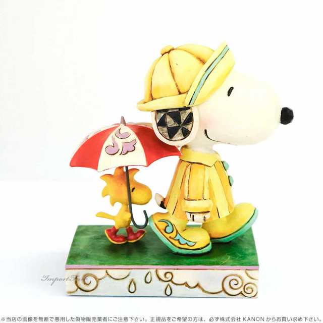 ジムショア スヌーピー ウッドストック 雨の日 ピーナッツ Snoopy Woodstock Rainy Day Jimshore の通販はau Pay マーケット Import Fan