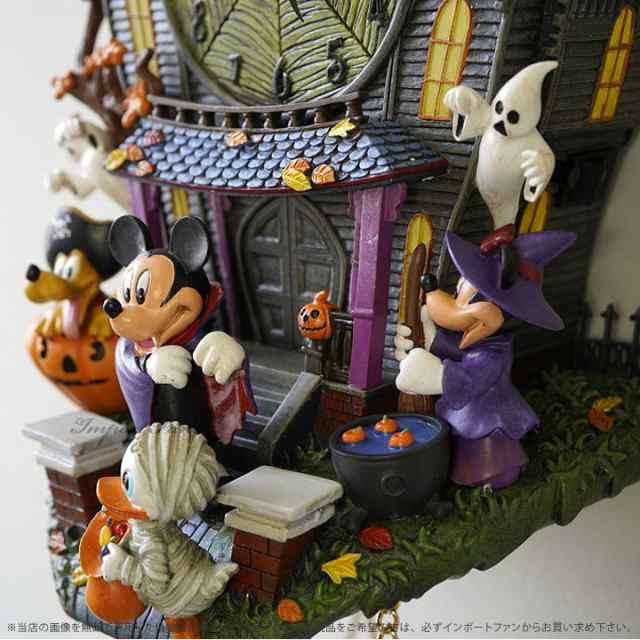 ミッキーマウスと仲間たち ドラキュラ ハロウィン ライトと音楽 壁時計 ディズニー Disney Halloween Wall Clock With Lights の通販はau Pay マーケット Import Fan